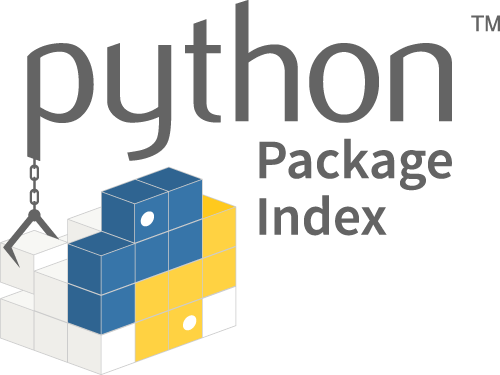 The PyPI logo, including the text "Python Package Index."